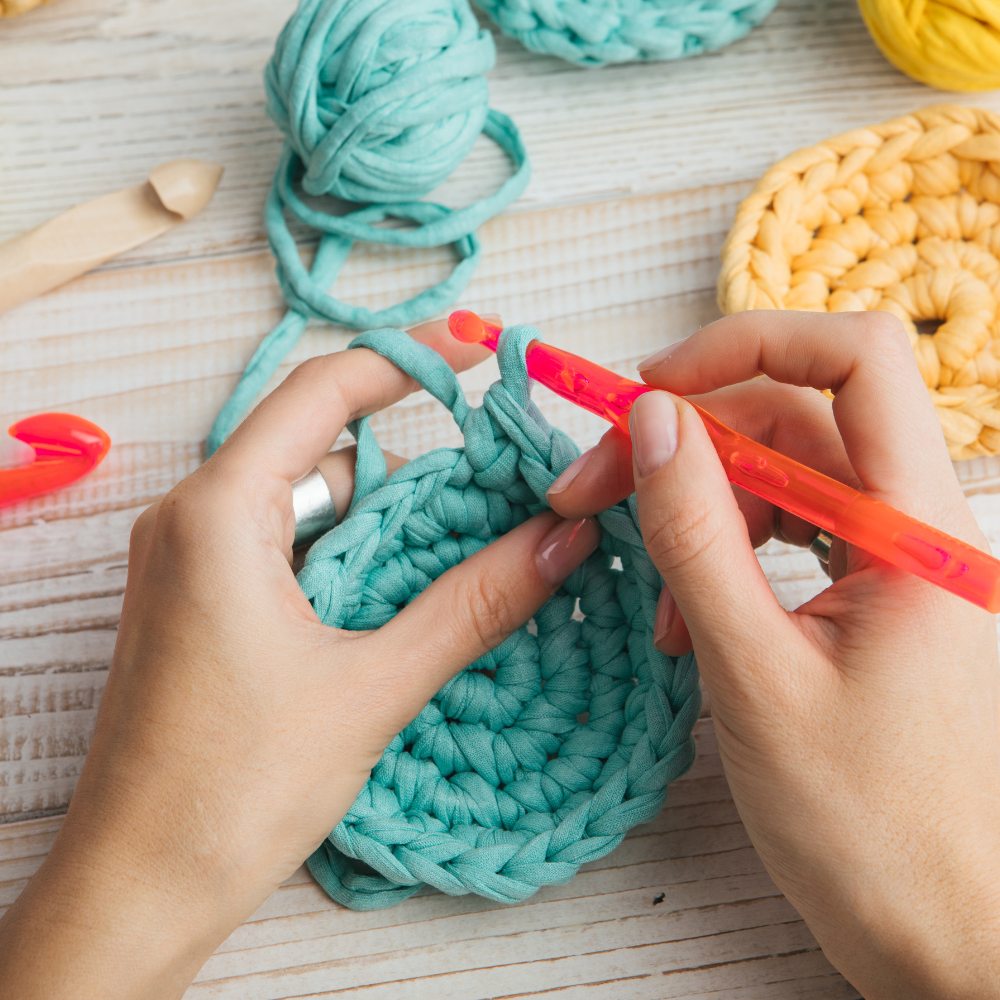 Crochet and knitting